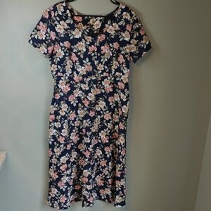 Women's Vintage 90's Handmade Floral Dress Size 12
